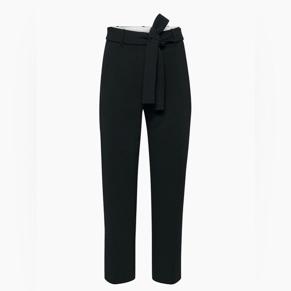 Wilfred tie front pant in black